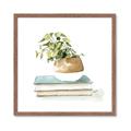 Picture of Pot On The Books I _GroupedProduct_Square_Framed_Matted_