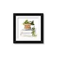Picture of Flower Pot On Books _GroupedProduct_Square_Framed_Matted_