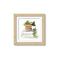 Picture of Flower Pot On Books _GroupedProduct_Square_Framed_Matted_