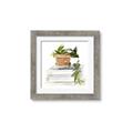 Picture of Flower Pot On Books _GroupedProduct_Square_Framed_Matted_