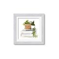 Picture of Flower Pot On Books _GroupedProduct_Square_Framed_Matted_