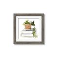 Picture of Flower Pot On Books _GroupedProduct_Square_Framed_Matted_