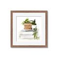 Picture of Flower Pot On Books _GroupedProduct_Square_Framed_Matted_