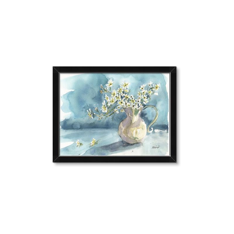 Picture of Small flower In Pot _GroupedProduct_Rectangle_Landscape_Framed_Matted_