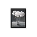 Picture of White Hydrangea jar _GroupedProduct_Rectangle_Portrait_Framed_Matted_