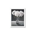Picture of White Hydrangea jar _GroupedProduct_Rectangle_Portrait_Framed_Matted_