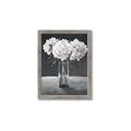 Picture of White Hydrangea jar _GroupedProduct_Rectangle_Portrait_Framed_Matted_