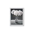 Picture of White Hydrangea jar _GroupedProduct_Rectangle_Portrait_Framed_Matted_
