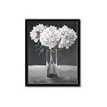 Picture of White Hydrangea jar _GroupedProduct_Rectangle_Portrait_Framed_Matted_