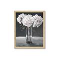 Picture of White Hydrangea jar _GroupedProduct_Rectangle_Portrait_Framed_Matted_