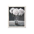 Picture of White Hydrangea jar _GroupedProduct_Rectangle_Portrait_Framed_Matted_