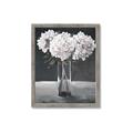 Picture of White Hydrangea jar _GroupedProduct_Rectangle_Portrait_Framed_Matted_