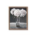 Picture of White Hydrangea jar _GroupedProduct_Rectangle_Portrait_Framed_Matted_