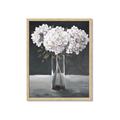 Picture of White Hydrangea jar _GroupedProduct_Rectangle_Portrait_Framed_Matted_
