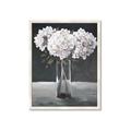 Picture of White Hydrangea jar _GroupedProduct_Rectangle_Portrait_Framed_Matted_