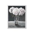 Picture of White Hydrangea jar _GroupedProduct_Rectangle_Portrait_Framed_Matted_