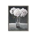 Picture of White Hydrangea jar _GroupedProduct_Rectangle_Portrait_Framed_Matted_