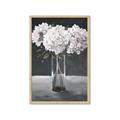 Picture of White Hydrangea jar _GroupedProduct_Rectangle_Portrait_Framed_Matted_