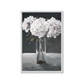 Picture of White Hydrangea jar _GroupedProduct_Rectangle_Portrait_Framed_Matted_