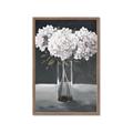 Picture of White Hydrangea jar _GroupedProduct_Rectangle_Portrait_Framed_Matted_