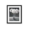 Picture of White Hydrangea jar _GroupedProduct_Rectangle_Portrait_Framed_Matted_
