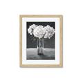 Picture of White Hydrangea jar _GroupedProduct_Rectangle_Portrait_Framed_Matted_