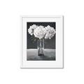 Picture of White Hydrangea jar _GroupedProduct_Rectangle_Portrait_Framed_Matted_
