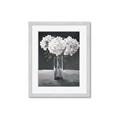 Picture of White Hydrangea jar _GroupedProduct_Rectangle_Portrait_Framed_Matted_