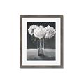 Picture of White Hydrangea jar _GroupedProduct_Rectangle_Portrait_Framed_Matted_