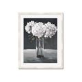 Picture of White Hydrangea jar _GroupedProduct_Rectangle_Portrait_Framed_Matted_