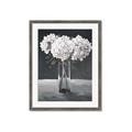 Picture of White Hydrangea jar _GroupedProduct_Rectangle_Portrait_Framed_Matted_