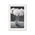 Picture of White Hydrangea jar _GroupedProduct_Rectangle_Portrait_Framed_Matted_