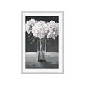 Picture of White Hydrangea jar _GroupedProduct_Rectangle_Portrait_Framed_Matted_