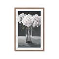 Picture of White Hydrangea jar _GroupedProduct_Rectangle_Portrait_Framed_Matted_