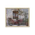 Picture of Red Bike _GroupedProduct_Rectangle_Landscape_Framed_Matted_