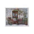 Picture of Red Bike _GroupedProduct_Rectangle_Landscape_Framed_Matted_