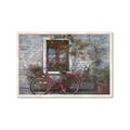 Picture of Red Bike _GroupedProduct_Rectangle_Landscape_Framed_Matted_