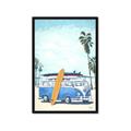 Picture of Surf board _GroupedProduct_Rectangle_Portrait_Framed_Matted_
