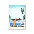 Picture of Surf board _GroupedProduct_Rectangle_Portrait_Framed_Matted_