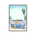 Picture of Surf board _GroupedProduct_Rectangle_Portrait_Framed_Matted_