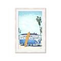 Picture of Surf board _GroupedProduct_Rectangle_Portrait_Framed_Matted_