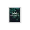 Picture of Palm Inhale Exhale _GroupedProduct_Rectangle_Portrait_Framed_Matted_