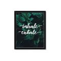 Picture of Palm Inhale Exhale _GroupedProduct_Rectangle_Portrait_Framed_Matted_