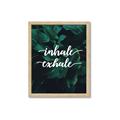 Picture of Palm Inhale Exhale _GroupedProduct_Rectangle_Portrait_Framed_Matted_