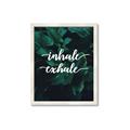 Picture of Palm Inhale Exhale _GroupedProduct_Rectangle_Portrait_Framed_Matted_
