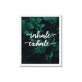 Picture of Palm Inhale Exhale _GroupedProduct_Rectangle_Portrait_Framed_Matted_