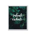 Picture of Palm Inhale Exhale _GroupedProduct_Rectangle_Portrait_Framed_Matted_
