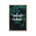Picture of Palm Inhale Exhale _GroupedProduct_Rectangle_Portrait_Framed_Matted_