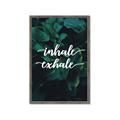 Picture of Palm Inhale Exhale _GroupedProduct_Rectangle_Portrait_Framed_Matted_