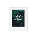 Picture of Palm Inhale Exhale _GroupedProduct_Rectangle_Portrait_Framed_Matted_